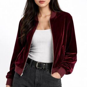 American Apparel Velvet Bomber